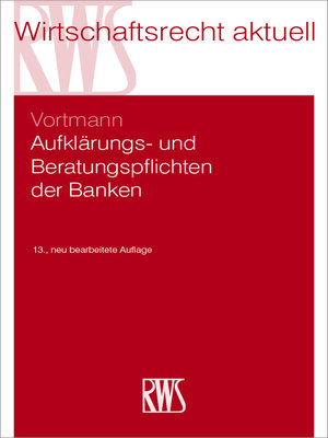 cover image of Aufklärungs- und Beratungspflichten der Banken